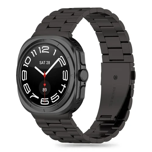 Samsung Galaxy Watch Ultra 2024 / 2025 (47mm) okosóra fémszíj - fekete fémszíj
