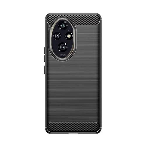 Telefontok Honor 200 5G - Carbon Fiber - fekete szilikon hátlap tok