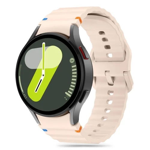 Samsung Galaxy Watch 4 (40 / 42 / 44 / 46 mm) - TECH-PROTECT Sport - pink szilikon szíj (20 mm szíj szélesség)