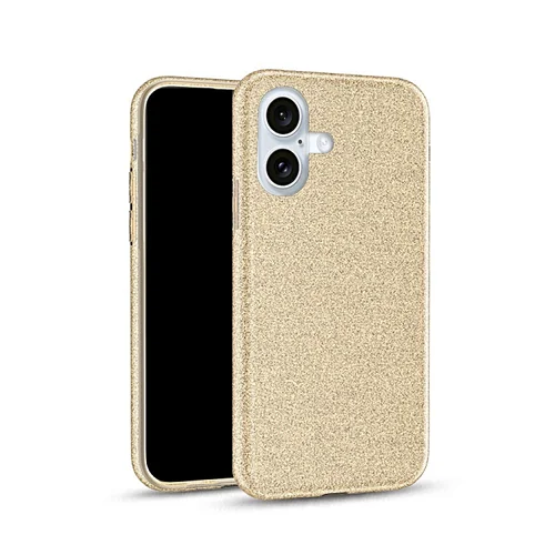 iPhone 16 telefontok - Arany Shiny hátlap tok