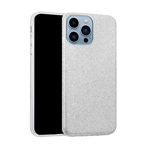 iPhone 16 Pro Max telefontok - Ezüst Shiny hátlap tok ﻿