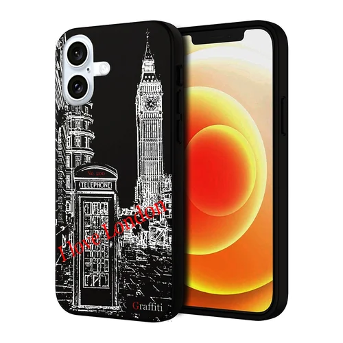 iPhone 16 Plus telefontok - Graffiti No.200 mintás szilikon tok