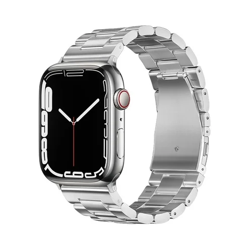Apple Watch 38 / 40 / 41 mm okosóra szíj - F- Design FA10 - ezüst fém szíj