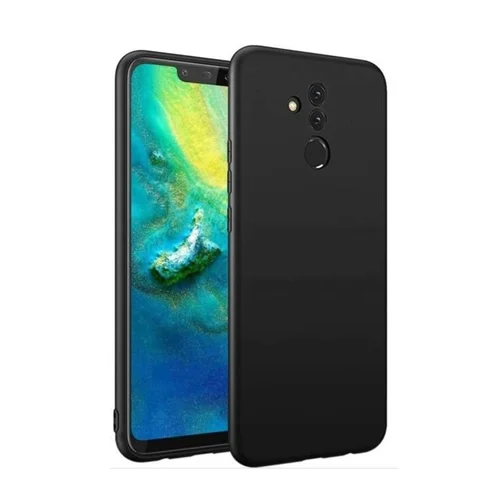 Huawei Mate 20 Lite - matt fekete szilikon hátlap tok