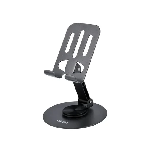 TUNIQ - univerzális asztali telefontartó állvány, fekete 