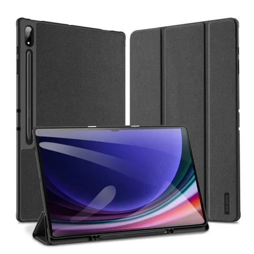 Tablettok Samsung Galaxy Tab S10 Ultra 14,6 (X920, X926B) - DUX DUCIS DOMO fekete smart case, ceruza tartóval