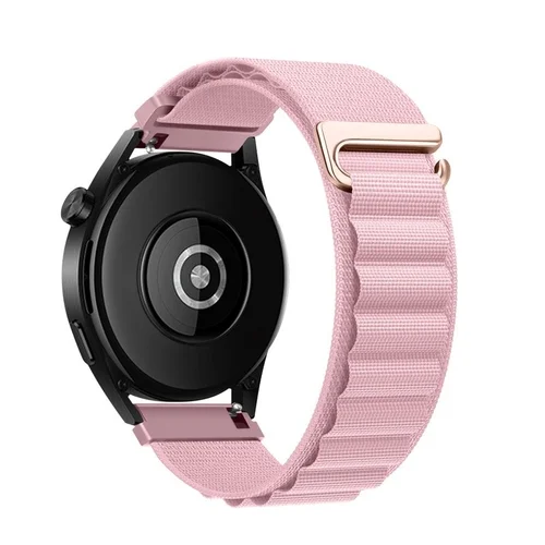 Samsung Galaxy Watch 5 / 5 Pro (40 / 44 / 45 mm) okosóra szíj - F- Design FS05 - púder pink szövet szíj (szíj szélesség: 20 mm)