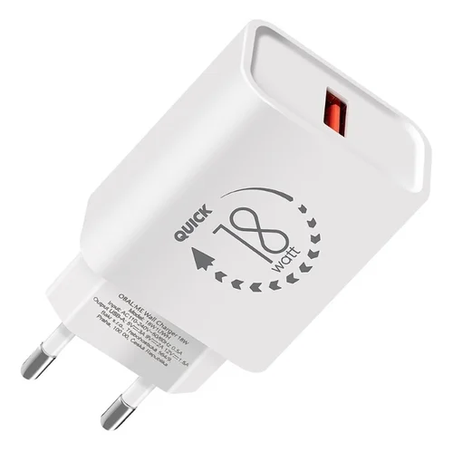 OBAL:ME töltő - USB-s, fehér hálózati töltő fej, 18W