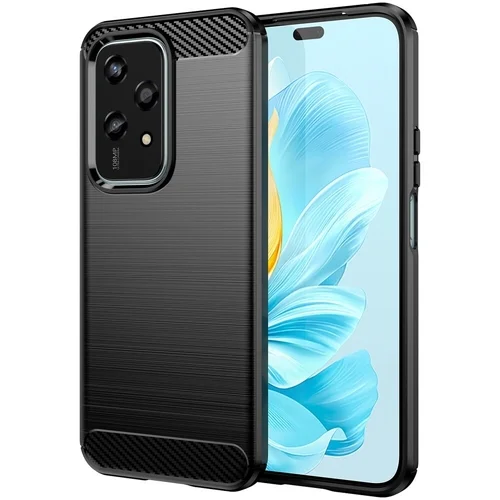 Telefontok Honor 200 Lite 5G - Carbon Fiber - fekete szilikon hátlap tok
