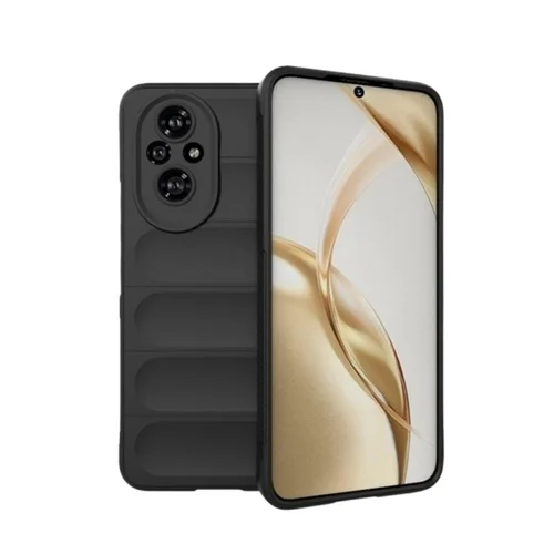 Honor 200 Pro 5G - Pastel Armor - fekete szilikon hátlap tok