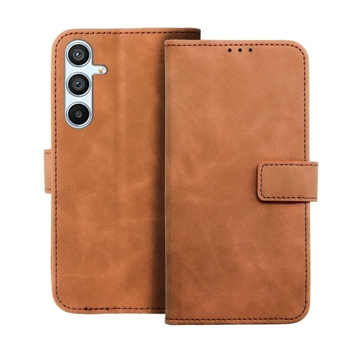 Samsung Galaxy S25+ (S25 Plus) telefontok - Forcell Tender - barna ráhajtófüles könyvtok