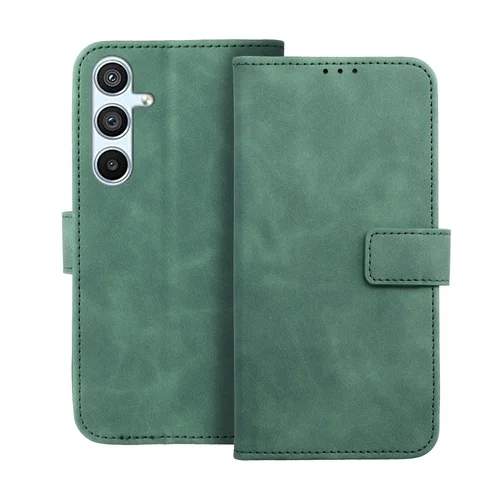 Samsung Galaxy S25+ (S25 Plus) - Forcell Tender - zöld ráhajtófüles könyvtok