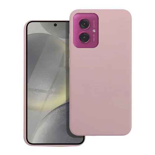 Motorola Moto G55 5G telefontok - púder pink szilikon hátlap tok