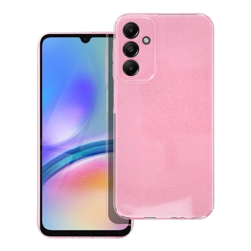 Samsung Galaxy A05s telefontok - Glitter - pink átlátszó csillámos hátlap tok