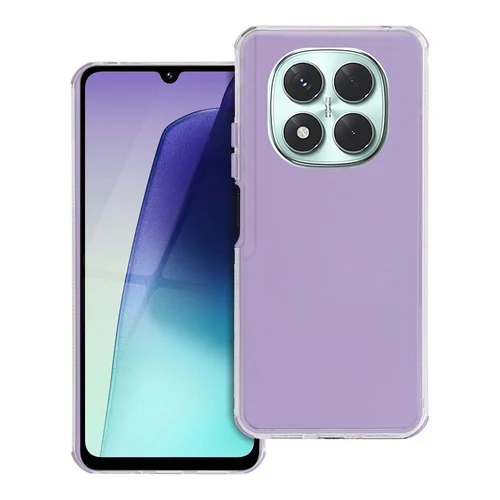 Xiaomi Redmi Note 14 Pro 5G telefontok - Matrix - átlátszó/lila műanyag hátlap tok