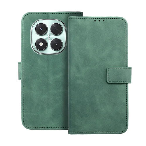 Xiaomi Redmi Note 14 Pro+ 5G telefontok - Forcell Tender zöld ráhajtófüles könyvtok ﻿