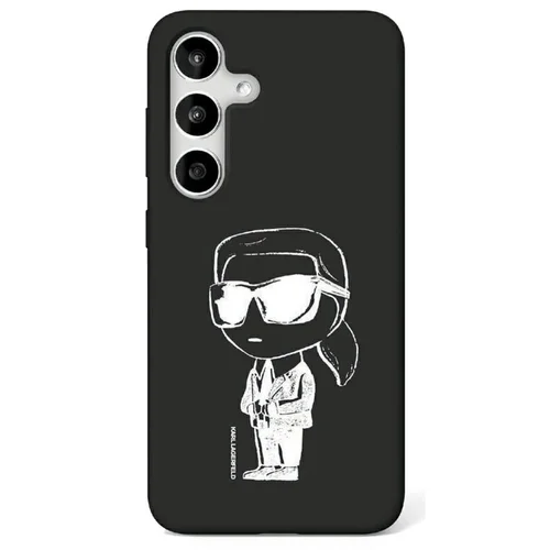 Samsung Galaxy S25 telefontok - Karl Lagerfeld Graffiti Iconic - fekete hátlap tok