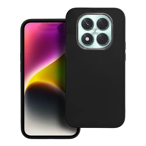 Xiaomi Redmi Note 14 Pro+ 5G telefontok - Frame - fekete műanyag hátlap tok, szilikon kerettel