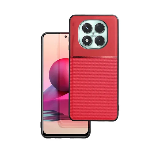 Xiaomi Redmi Note 14 Pro 5G telefontok - Elegance piros műanyag hátlap tok szilikon kerettel ﻿