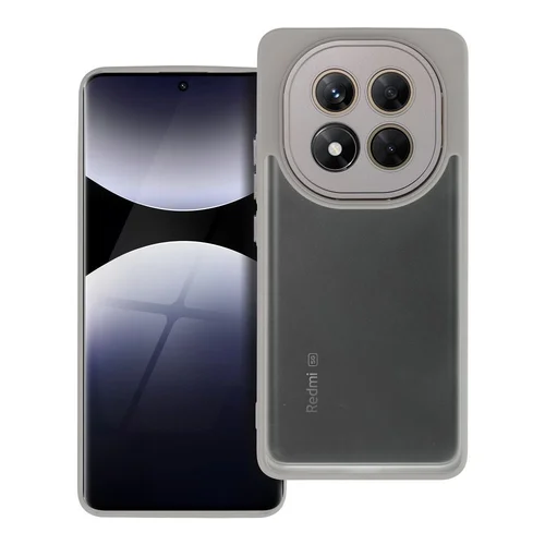 Xiaomi Redmi Note 14 Pro+ 5G telefontok - Variete - szürke áttetsző hátlap tok, kék kerettel