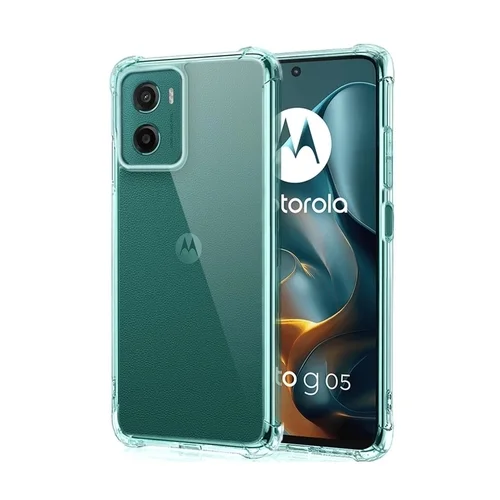 Motorola Moto G05 telefontok - Ütésálló átlátszó hátlap tok