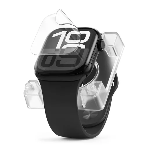 Ringke Dual Easy Pro - okosóra fólia - Apple Watch 10 (46mm) okosórához + felhelyezést segítő