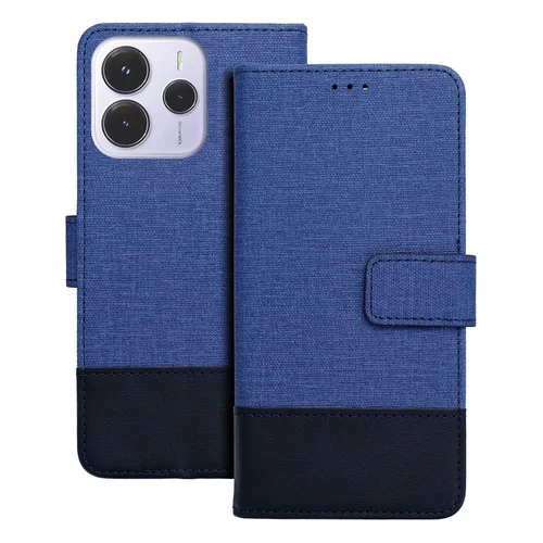 Xiaomi Redmi Note 14 4G / LTE telefontok - Gomma - kék ráhajtófüles könyvtok