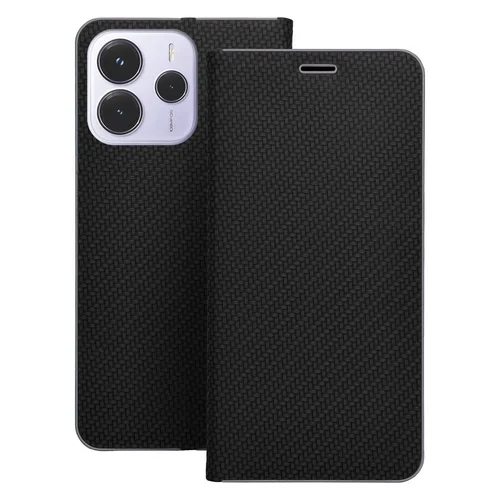 Xiaomi Redmi Note 14 4G / LTE telefontok - Luna Carbon - fekete könyvtok