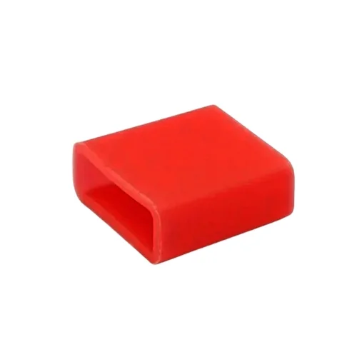 Porvédő kupak - USB csatlakozóra - piros, szilikon