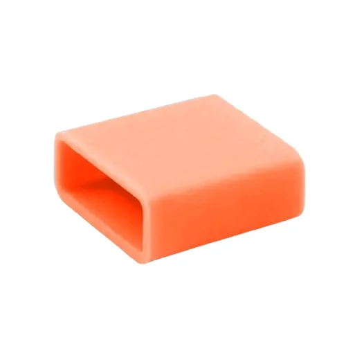 Kiegészítő tartozék: Porvédő kupak - USB csatlakozóra - narancssárga, szilikon