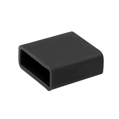 Porvédő kupak - USB csatlakozóra - fekete, szilikon