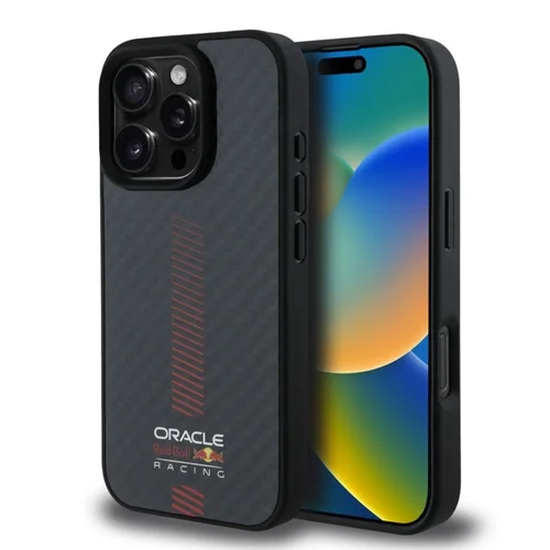 iPhone 16 Pro telefontok - Red Bull Racing Carbon Fiber - MagSafe kompatibilis hátlap tok