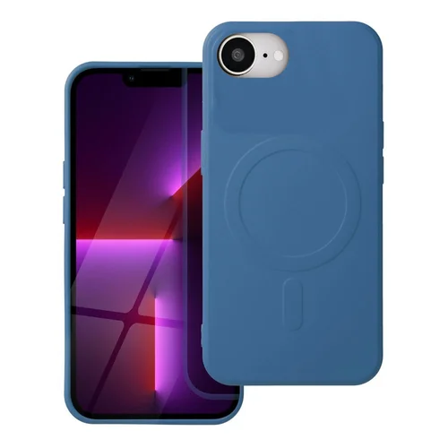 Telefontok iPhone 16e - MagSafe kompatibilis kék szilikon hátlap tok