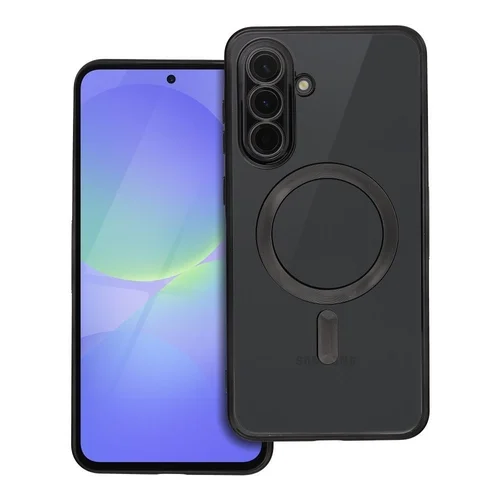 Samsung Galaxy A36 5G telefontok - ELECTRO MAG - MagSafe kompatibilis átlátszó/fekete hátlap tok