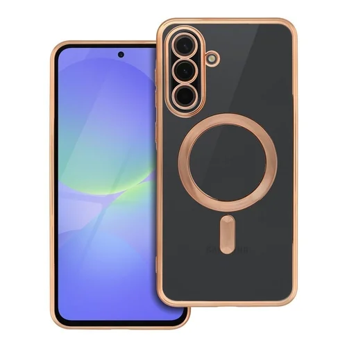 Samsung Galaxy A36 5G - ELECTRO MAG - MagSafe kompatibilis átlátszó/arany hátlap tok