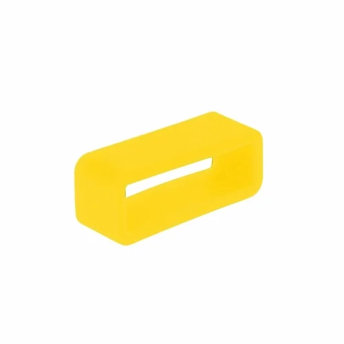 Okosóra szíj bújtató - 20 mm széles, citromsárga szilikon (1db)