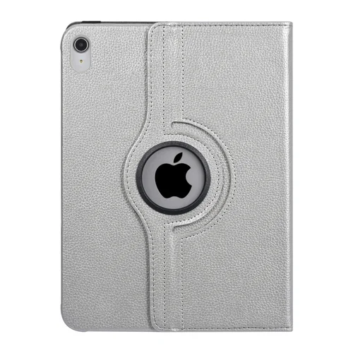 Tablettok iPad 2025 11 coll (iPad 11) - ezüst fordítható műbőr tablet tok