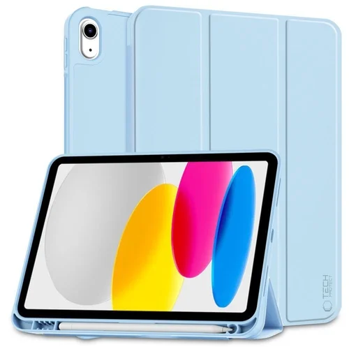Tablettok iPad 2022 10.9 (iPad 10) - égkék smart case, ceruza tartóval