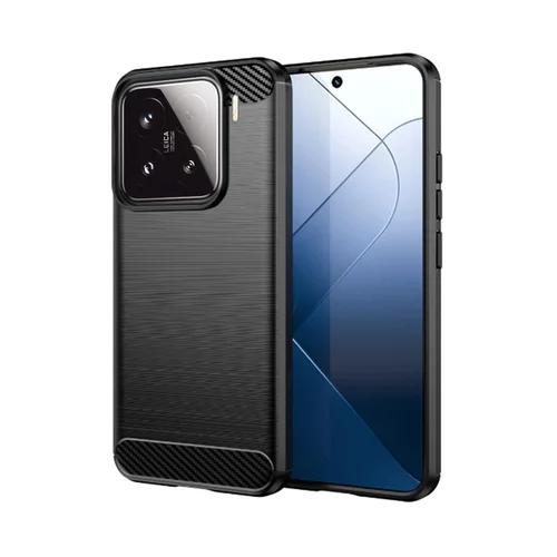 Xiaomi 15 5G telefontok - Carbon Fiber fekete szilikon hátlap tok