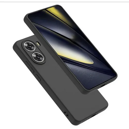 Telefontok Xiaomi Poco X7 Pro 5G - fekete szilikon hátlap tok