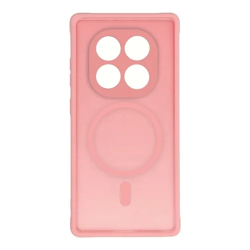 Xiaomi Redmi Note 14 Pro 5G - Full matte Mag Cover - MagSafe kompatibilis áttetsző/pink hátlap tok