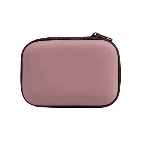 Digitális kiegészítő tároló tok - pink, cipzáras