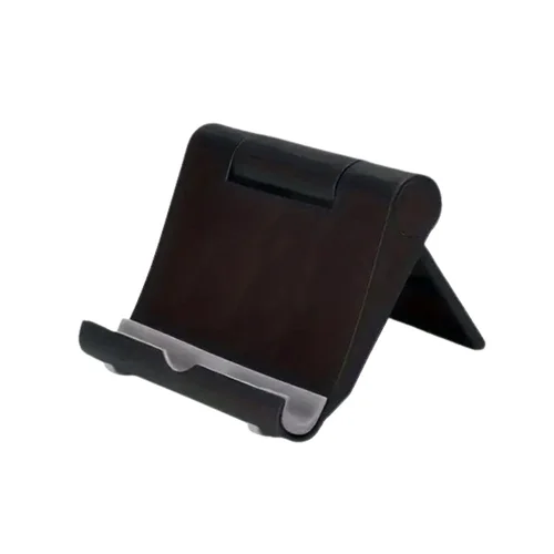 Univerzális asztali telefon- és tablettartó állvány, fekete