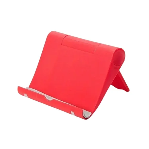 Univerzális asztali telefon- és tablettartó állvány, piros ﻿