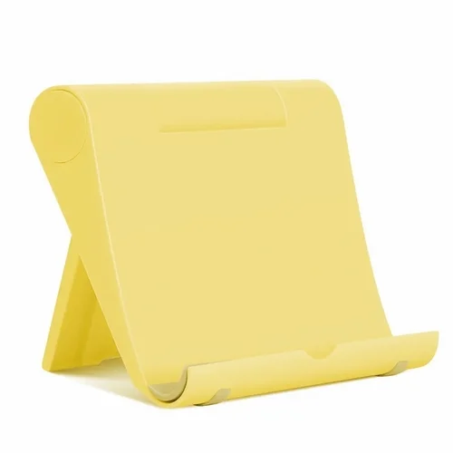 Univerzális asztali telefon- és tablettartó állvány, citromsárga
