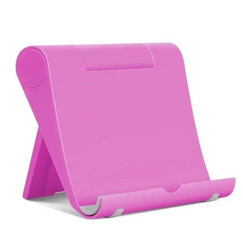 Univerzális asztali telefon- és tablettartó állvány, pink