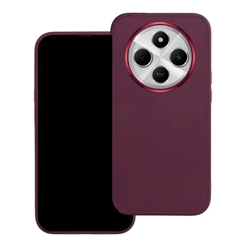 Telefontok Xiaomi POCO C75 - Frame - sötét lila műanyag hátlap tok, szilikon kerettel