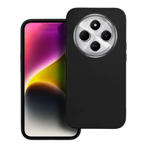 Telefontok Xiaomi POCO C75 - Frame - fekete műanyag hátlap tok, szilikon kerettel