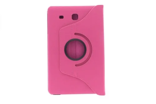 Tablettok Samsung Galaxy Tab E 9.6 T560 - hot pink fordítható műbőr tablet tok