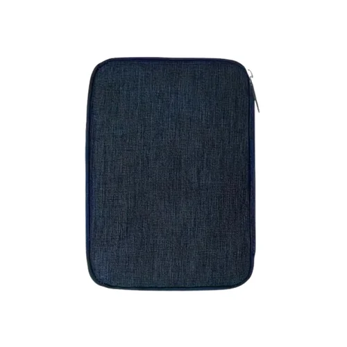 Univerzális táska digitális kiegészítőkhöz, cipzáras - kék